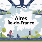 illustration aire ile de france autoroute covoiturage loisirs