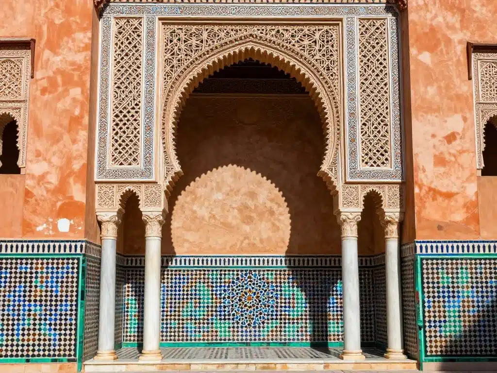 bab el mansour meknes détails décoratifs zelliges marbres