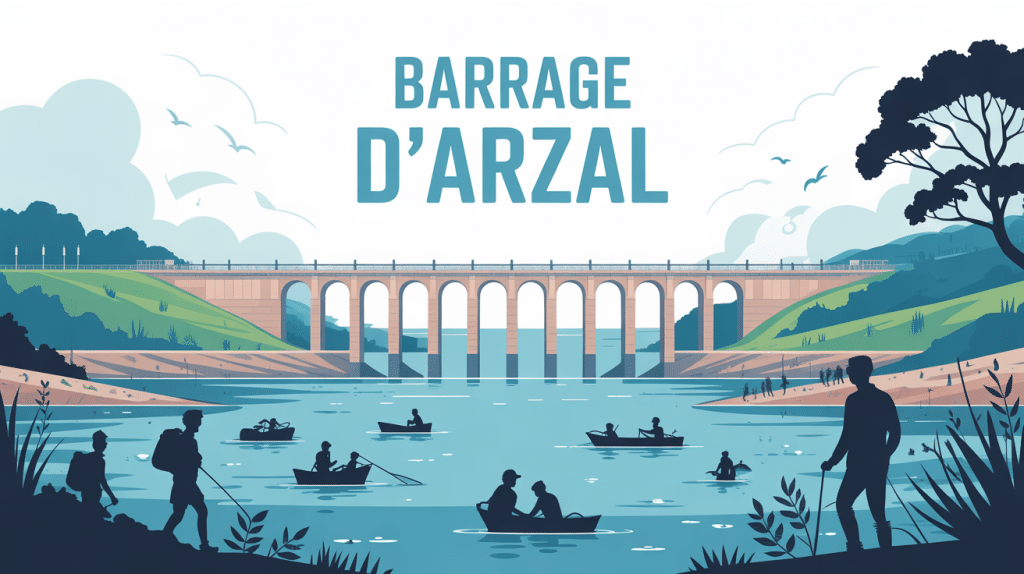 illustration barrage arzal séparation eau douce salée
