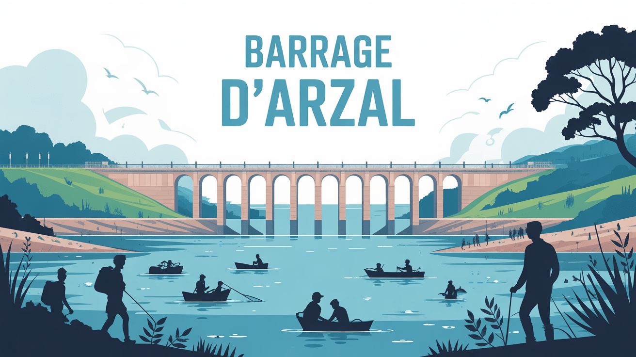 illustration barrage arzal séparation eau douce salée