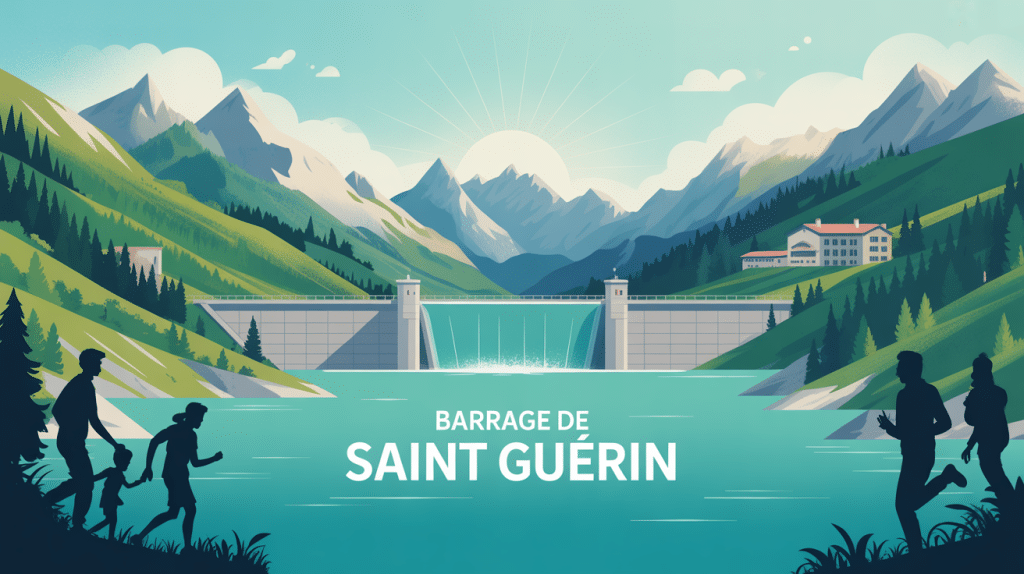 barrage de saint guérin vue panoramique