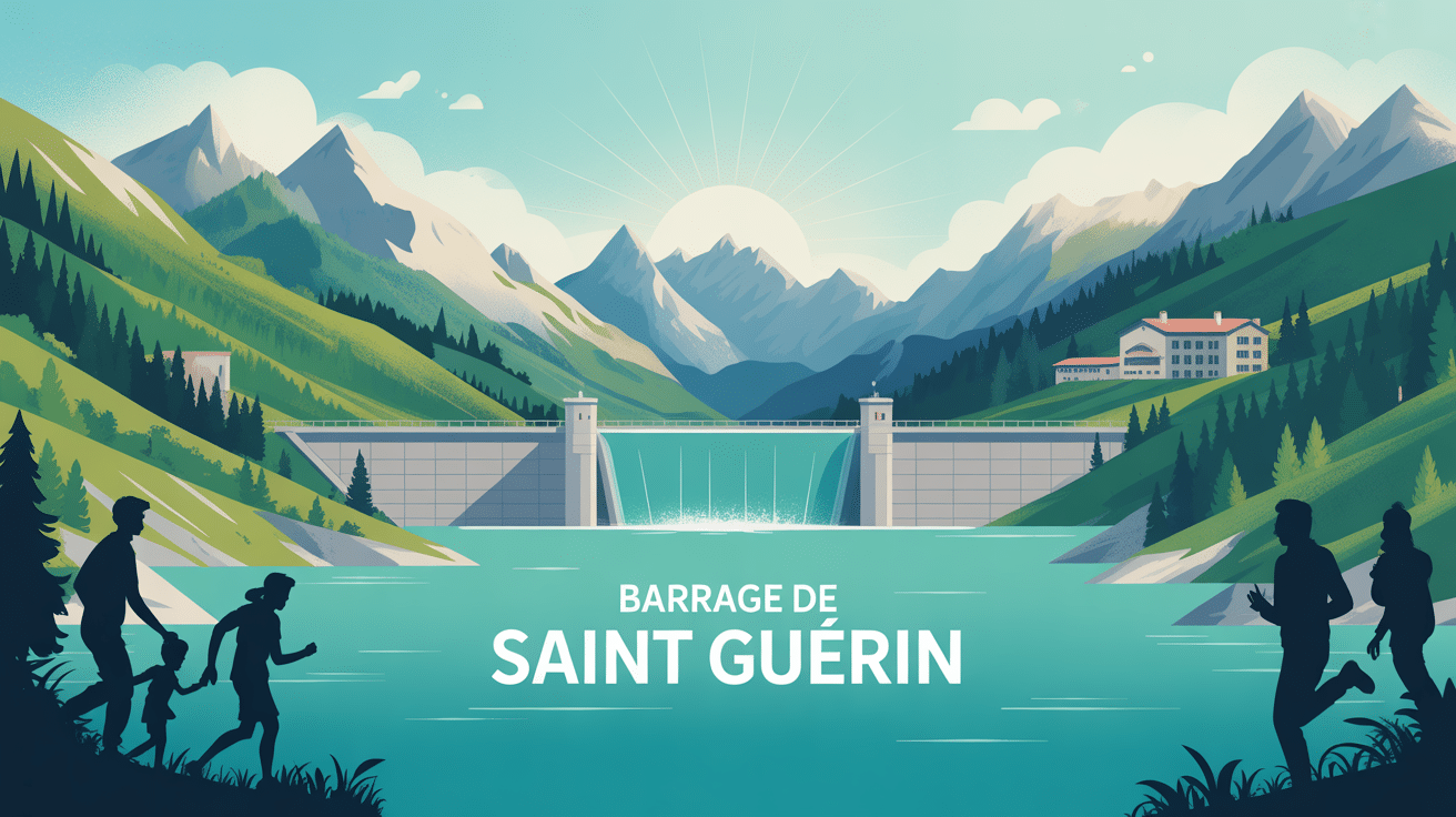 barrage de saint guérin vue panoramique
