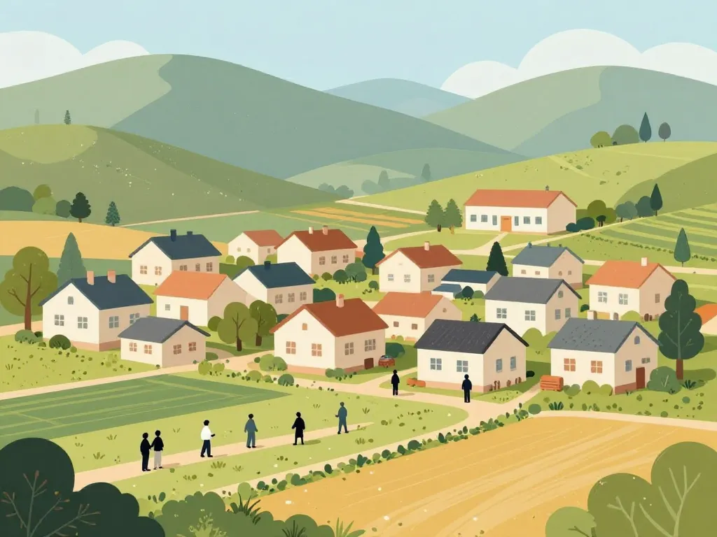 beaumont sur deme illustration vie village