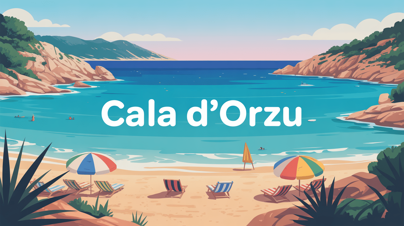 Cala d Orzu plage sable doré et mer turquoise