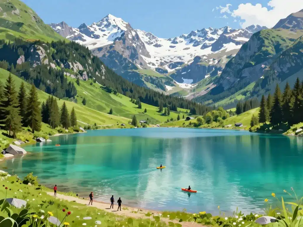 carte des lacs en France lacs de montagne activités