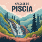 illustration randonnée cascade de Piscia paysage montagneux Corse