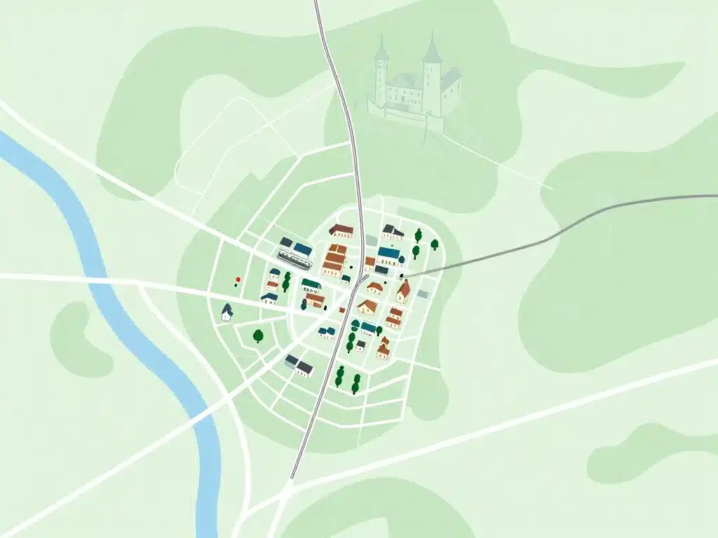 plan accès château de bayon et village lorraine