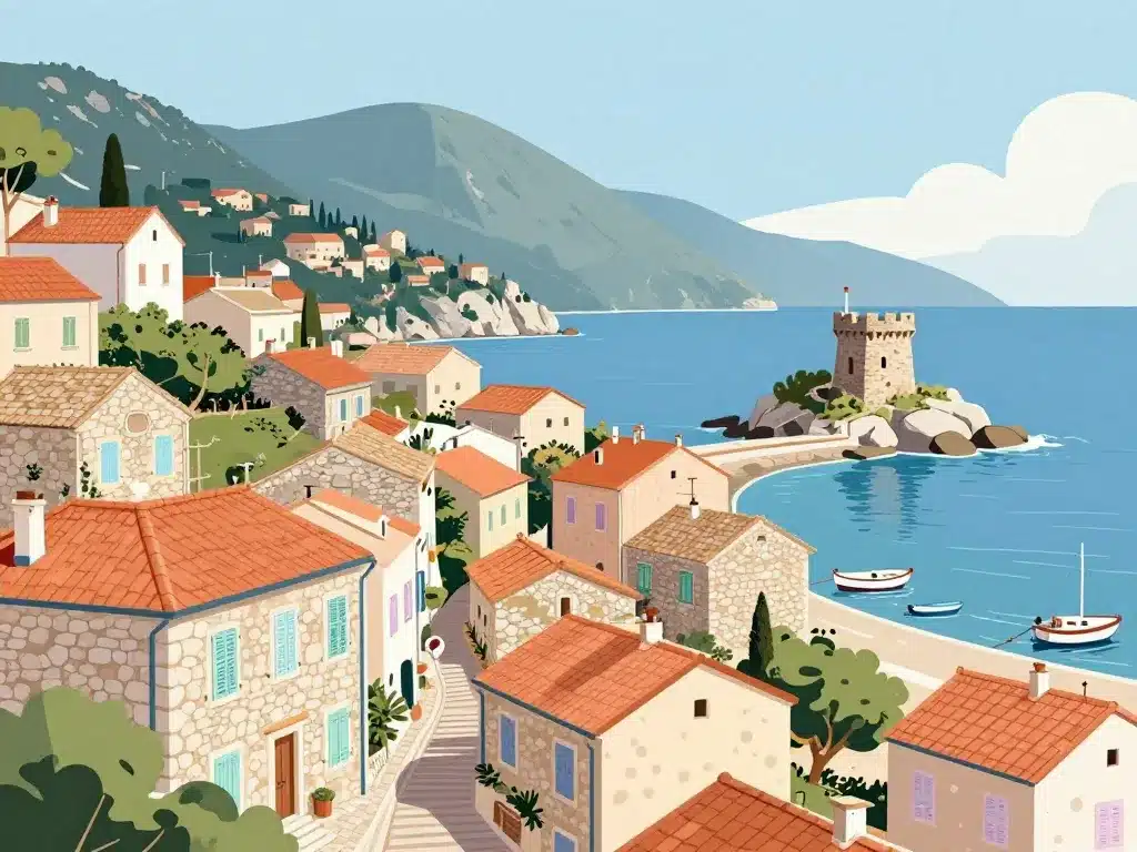 erbalonga paysage village cap corse