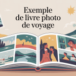 exemple livre photo voyage créatif posé sur une table