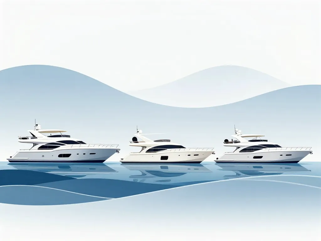 gammes yacht azimut silhouettes design italien