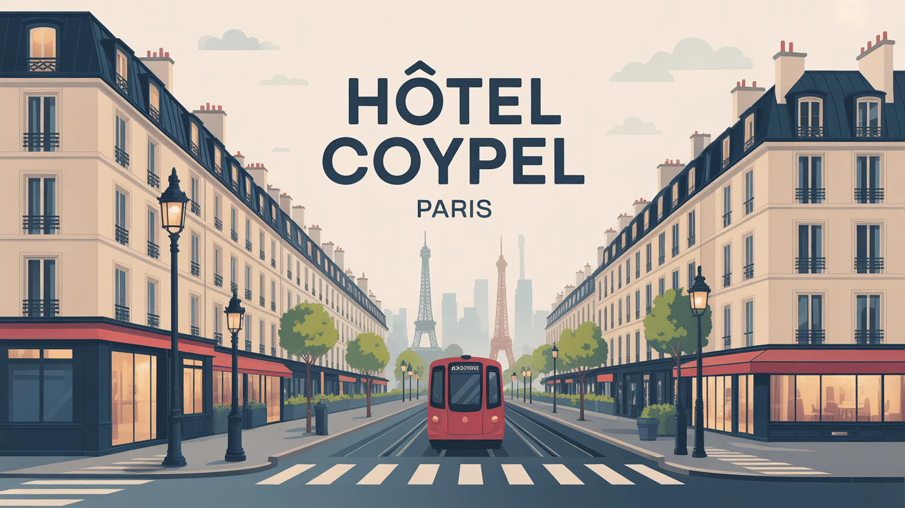 illustration hotel coypel paris 13e