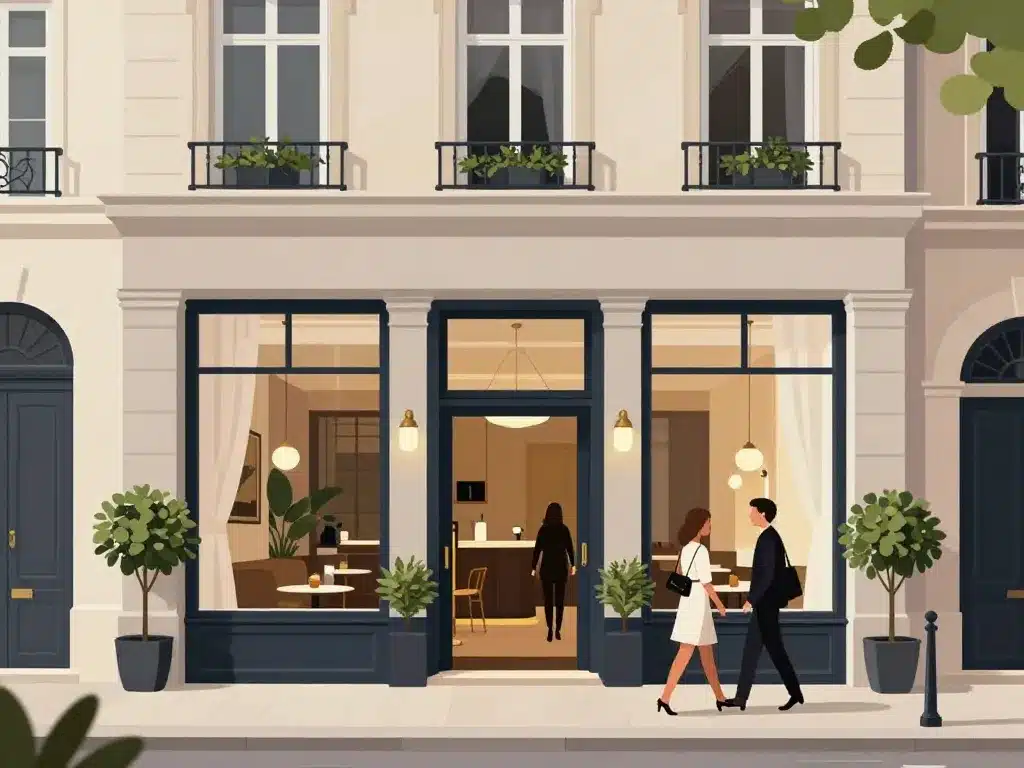 hotel victoria turin italy entrée élégante boutique