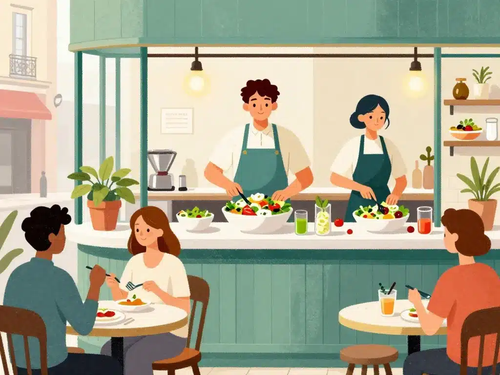 la salarderie concept personnalisation salade paris