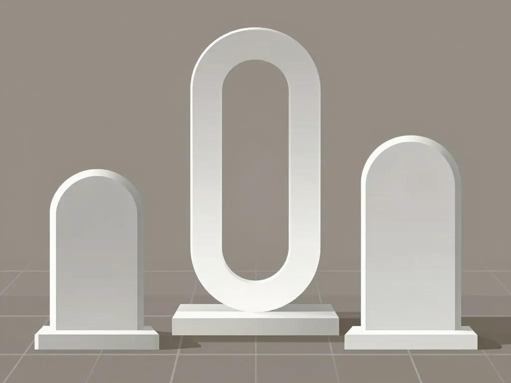 illustration des dimensions et proportions du monument en u