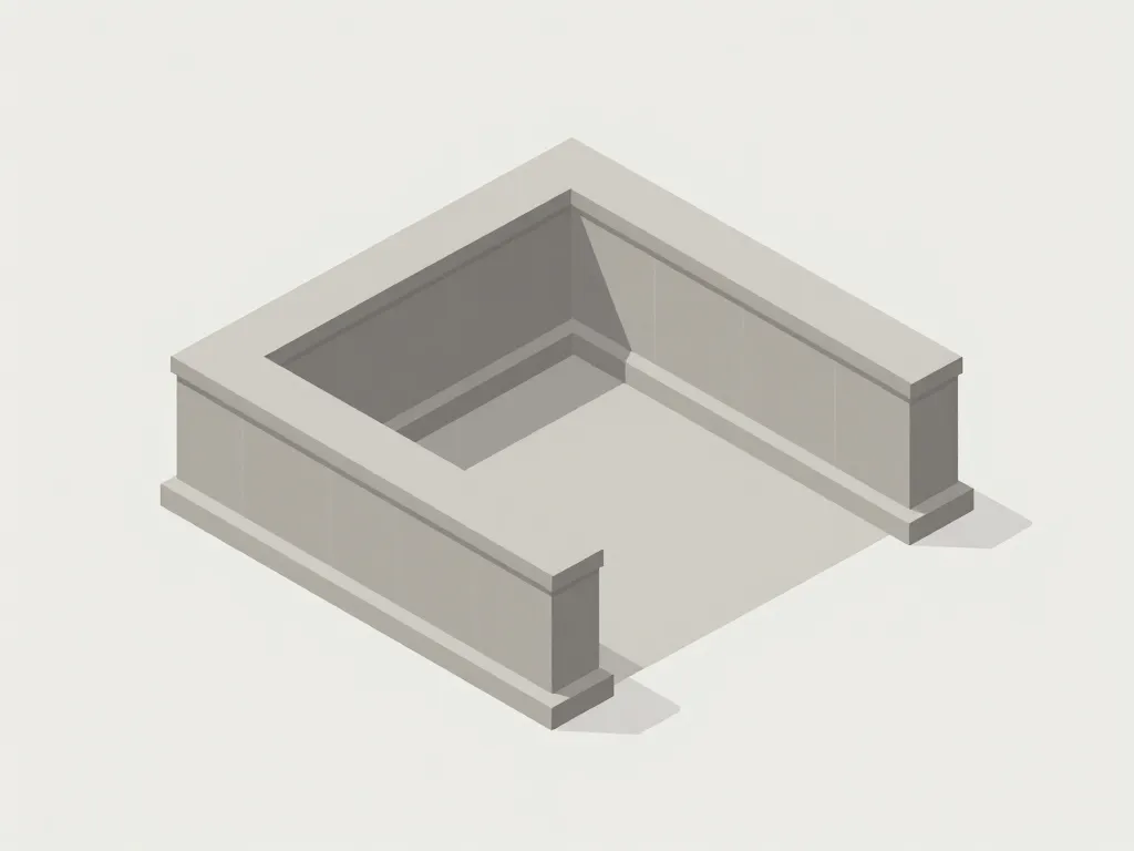 diagramme explicatif de la structure du monument en u