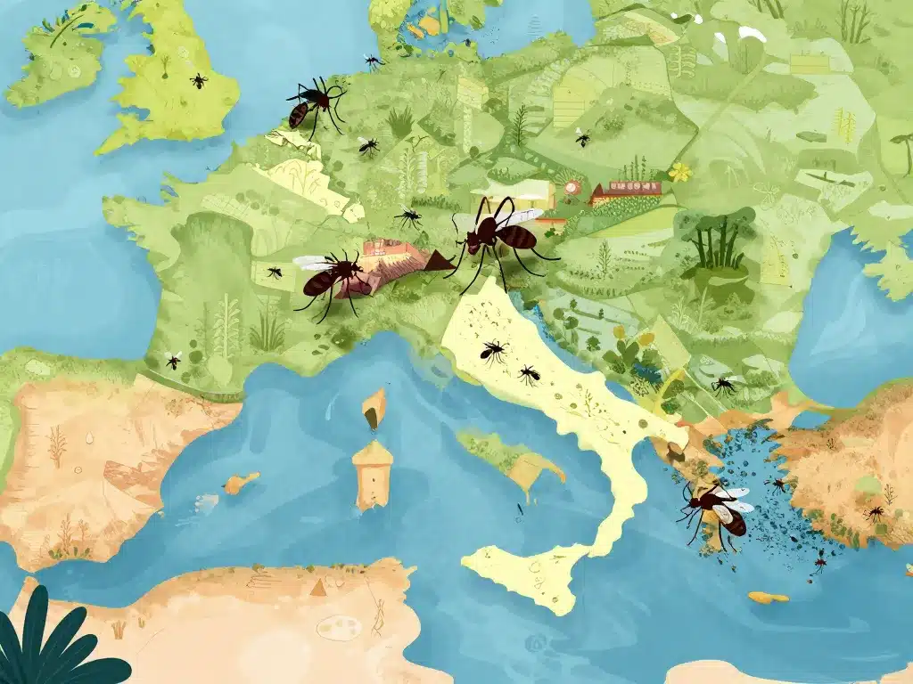 carte moustiques en italie zones risques