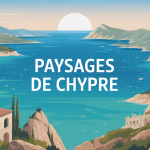 paysage chypre mer turquoise montagnes villages perchés
