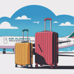 peut on prendre 2 bagages en soute air algérie illustration vectorielle