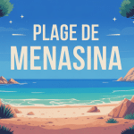 illustration crique plage de menasina corse sable turquoise