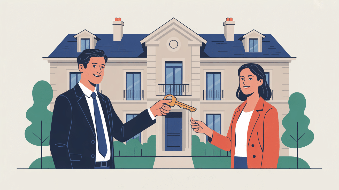 qu est ce qu un bailleur illustration propriétaire clé locataire