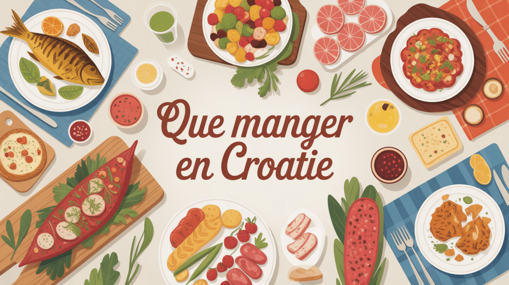 table conviviale spécialités croates que manger en croatie