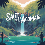 saut de l'acomat cascade forêt tropicale Guadeloupe