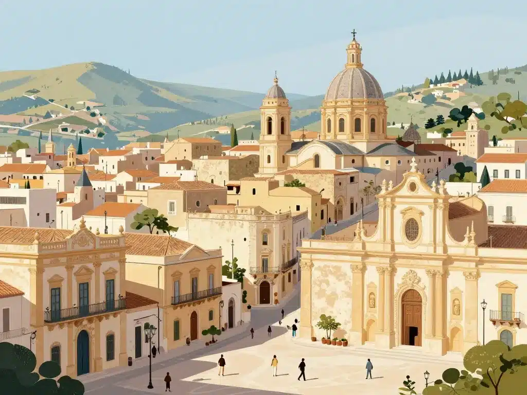 Scicli monuments baroques et plages