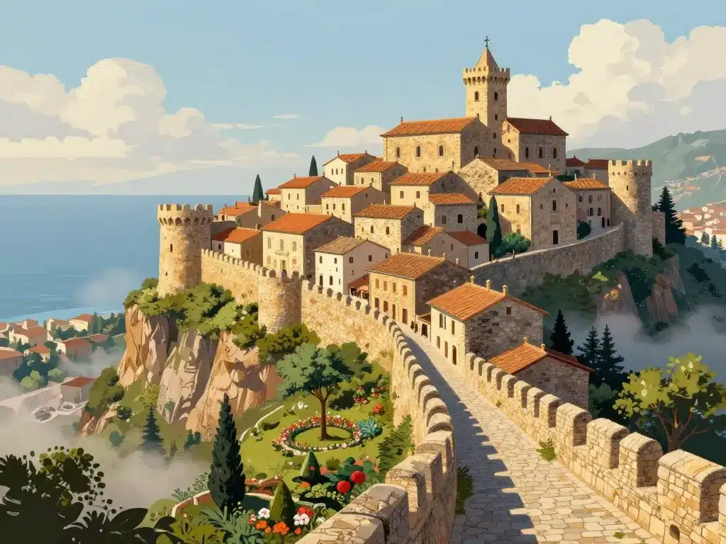 sicile erice ruelles panoramas châteaux