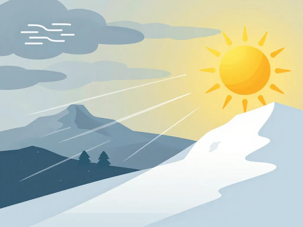 ski en corse météo neige symboles