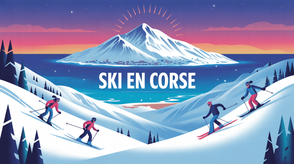 ski en corse panoramique mer montagne