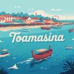 illustration toamasina port plage marché