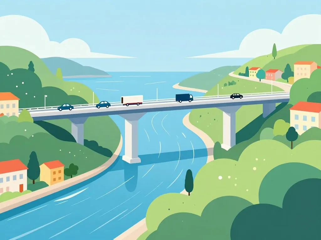 vue viaduc de Martigues pont rôle régional