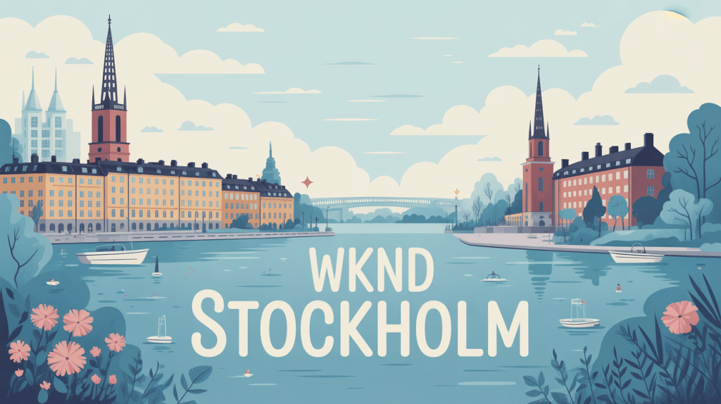 wknd stockholm illustration ambiance scandinave