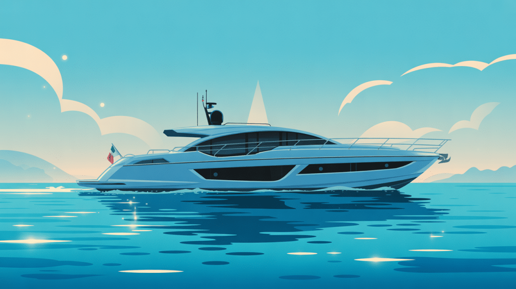 yacht azimut luxueux sur mer turquoise méditerranée