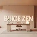 Déco bureau zen : bureau apaisant et minimaliste