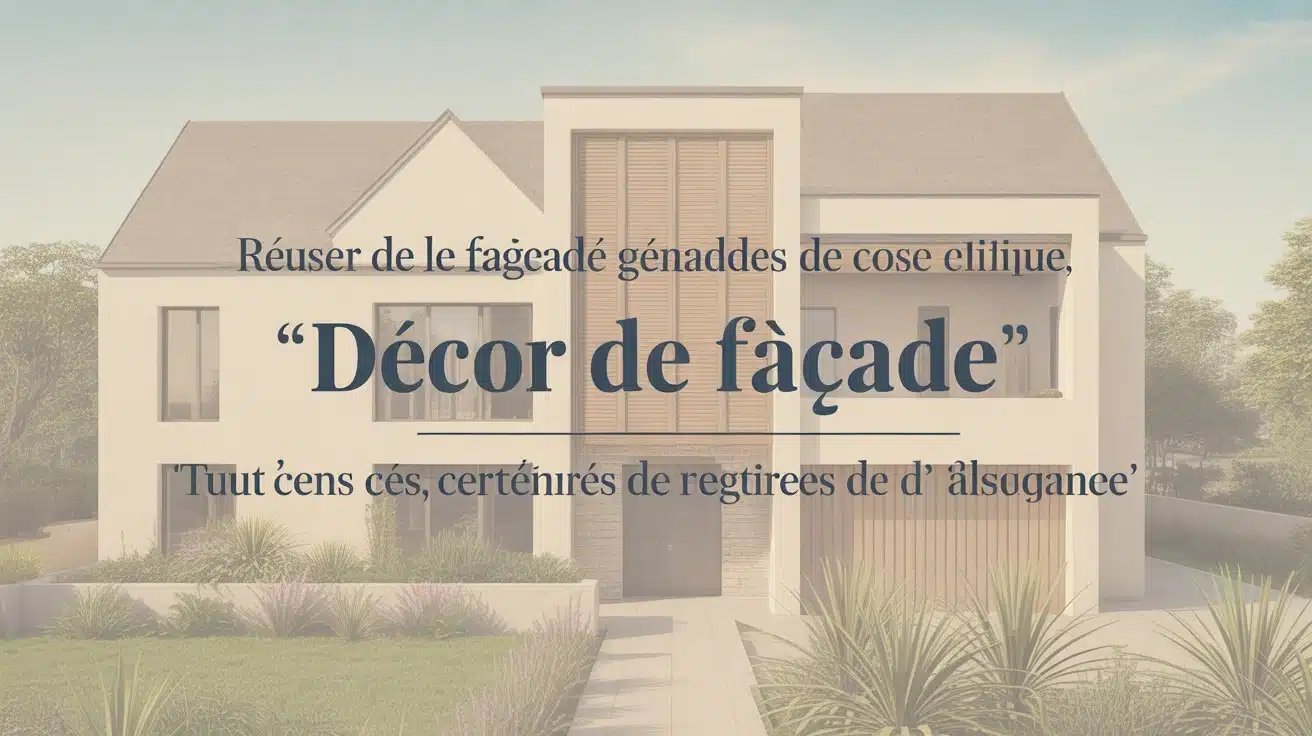 Décor de façade avec matériaux et couleurs modernes