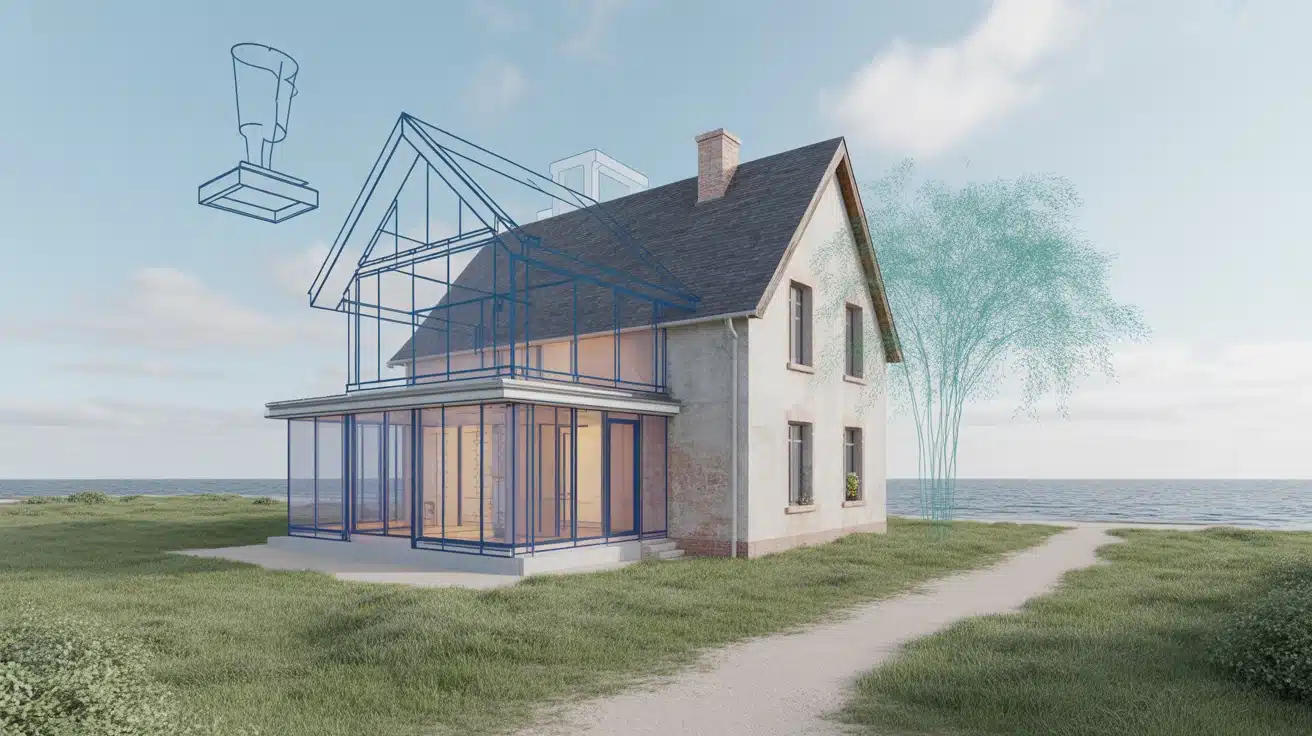 maison à rénover en bord de mer, rénovation, embruns