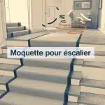 Moquette pour escalier sécurisée et silencieuse, durabilité