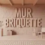 Mur briquette de parement intérieur, ambiance chaleureuse