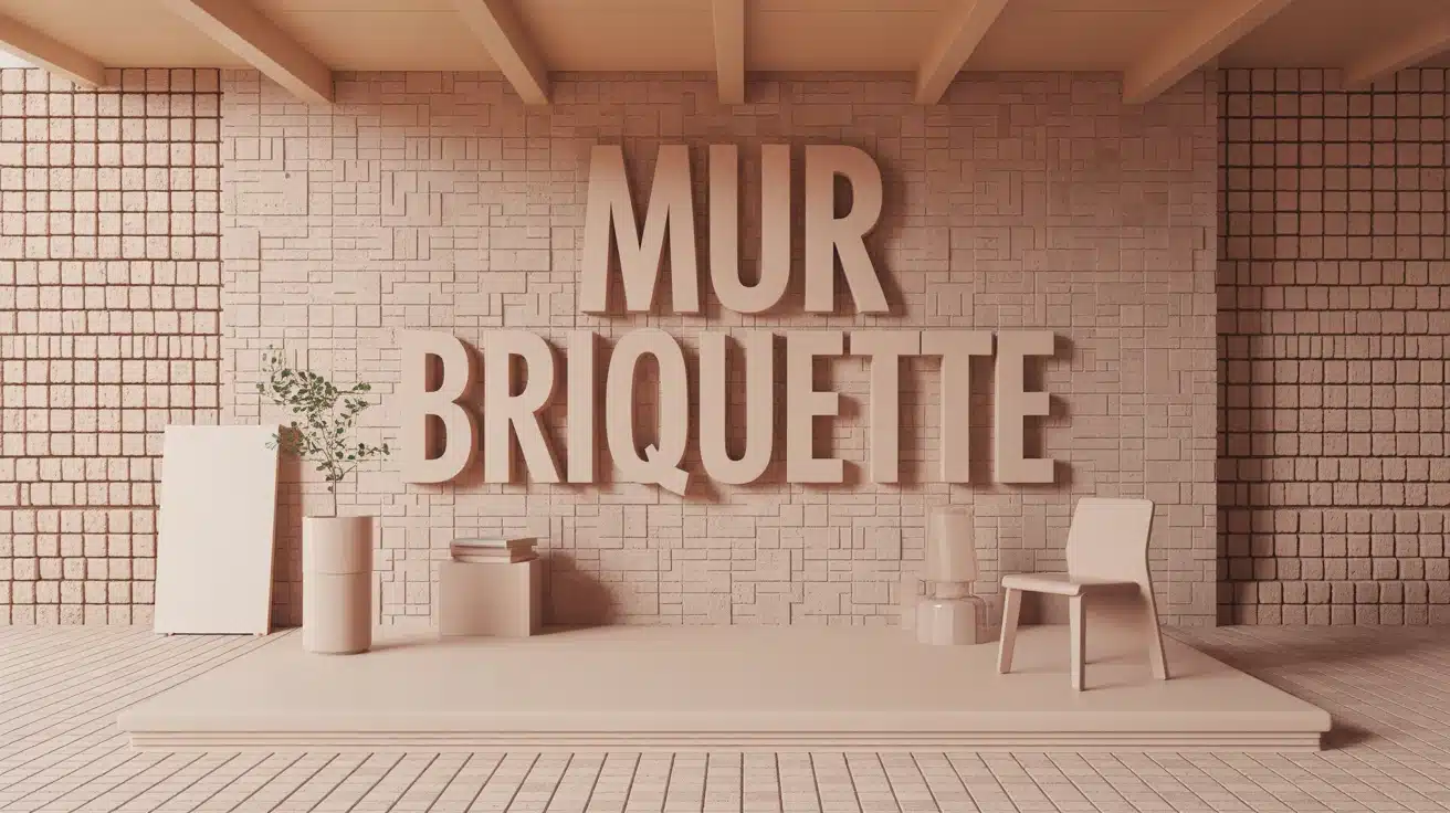 Mur briquette de parement intérieur, ambiance chaleureuse