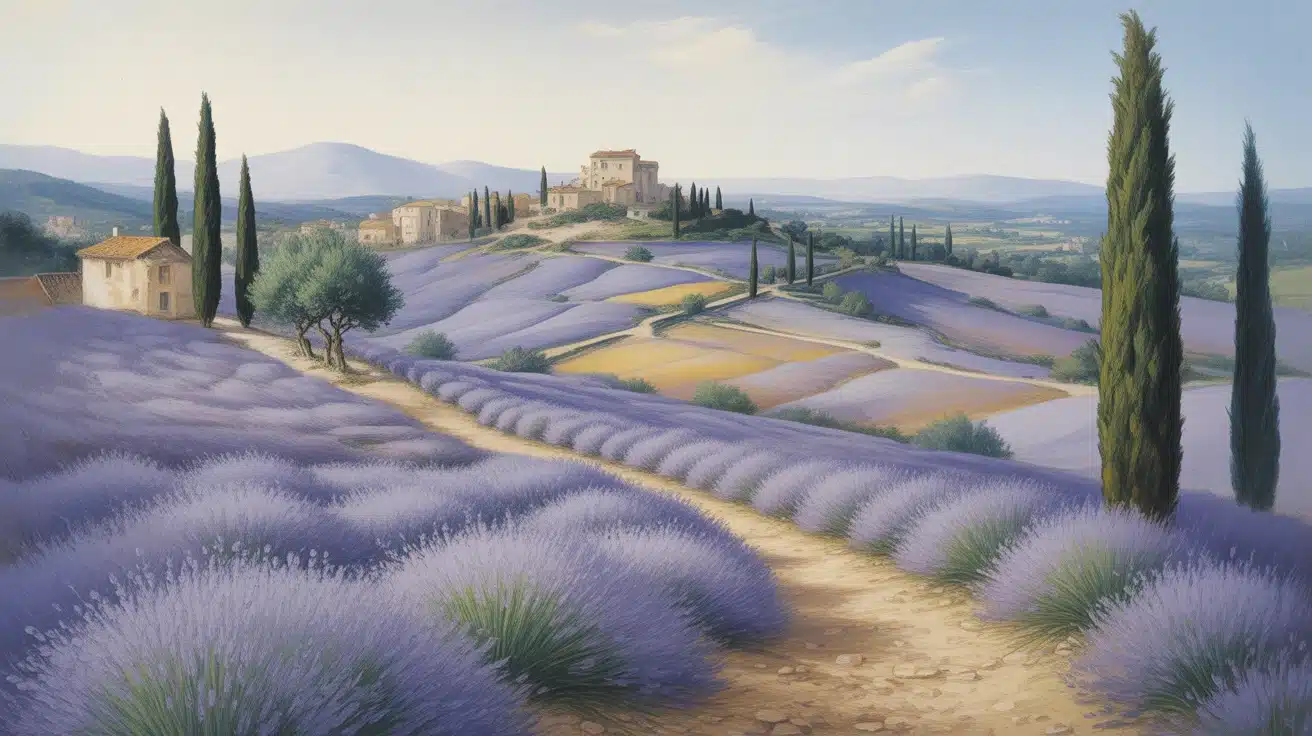 Peinture de paysage en Provence : lumière du Sud