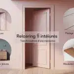 Relooking de portes intérieures : peinture et placage bois, avant/après