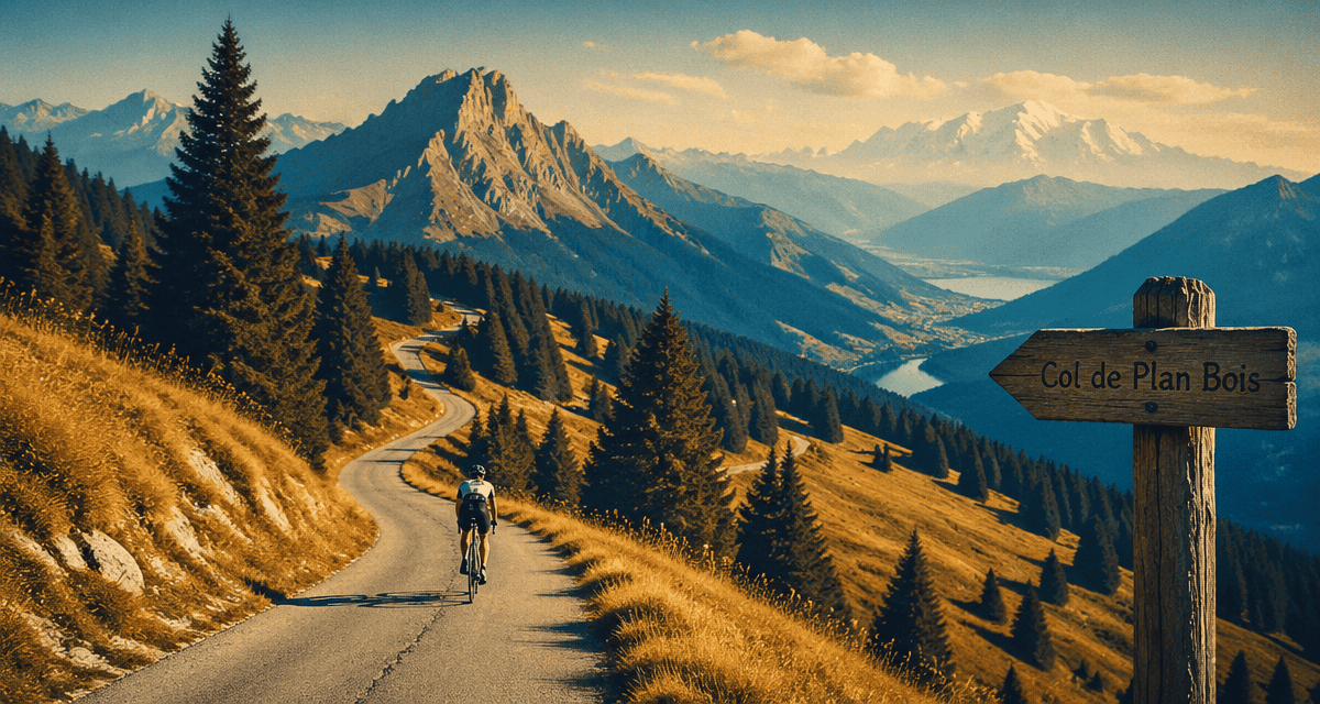 col de plan bois montée cycliste massif aravis