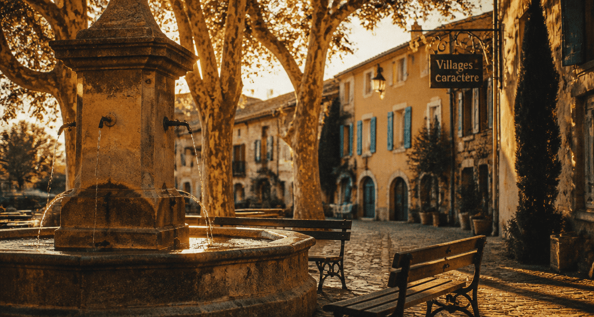 beaux villages autour de la ciotat place provençale fontaine
