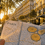 carte quartier dangereux paris sur boulevard au coucher du soleil