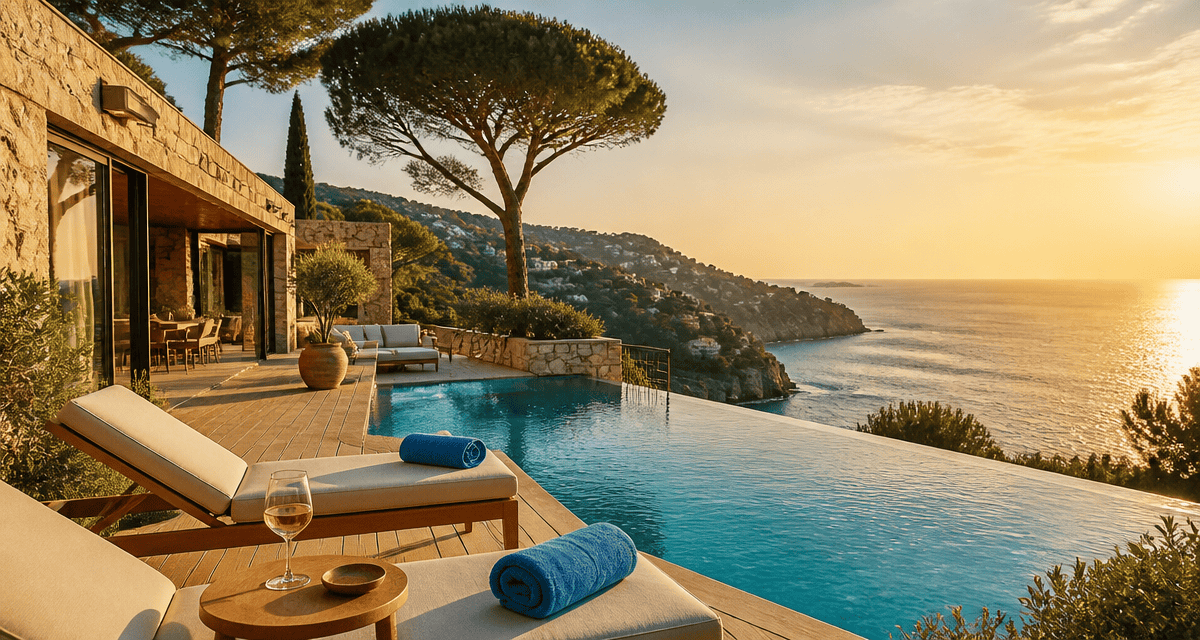 corse location villa bord de mer piscine terrasse