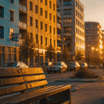 courbevoie quartiers à éviter banc public immeubles
