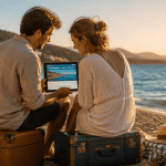 o voyage avis couple sur plage méditerranée