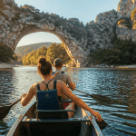 ou faire du canoe gorges calcaires Pont d'Arc