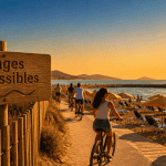 perpignan plage centre ville piste cyclable plage